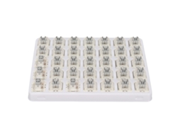 Aetheria 35 Interruptores de Teclado Mecânico 3 Pinos Linear Rgb Smd Pré oleado com Mola Dupla