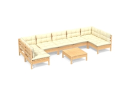 Garden Lounge Set, Garden Lounge Sets Vidaxl Creme Madeira De Pinho (n/a)