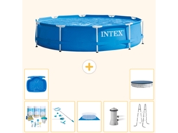 Intex Piscina Com Estrutura Redonda - 366x76 Cm - 8-peças S20436