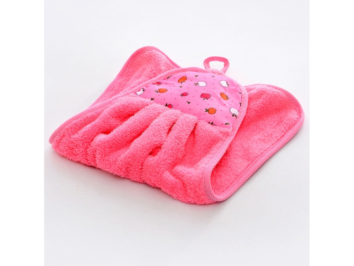 Toalha De Microfibra, Rosa, Pano Limpeza Manual Para Cozinha, Banheiro