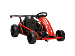 Gokart Elétrico 2x24v, Modo Drift 13km/h, 119x77x54cm, Vermelho