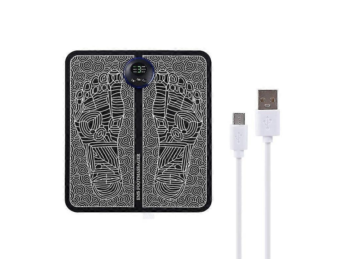 Tapete De Massagem Para Pés Ems Massageadores Elétricos Usb Lcd Portátil Usb Recarregável Slowmoose