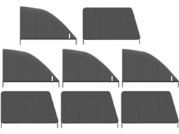 Conjunto De 4 Pares Protetores Solares Para Janelas Carro,tela Proteção Uv,rede Mosquiteira...