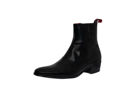 Botas De Homem Jeffery West Chelsea Fecho Correr Lightning Pele Preto (42)