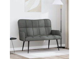 Vidaxl Sofá Para 2 Pessoas Cinzento-escuro 115 X 61 X 87 Cm Tecido
