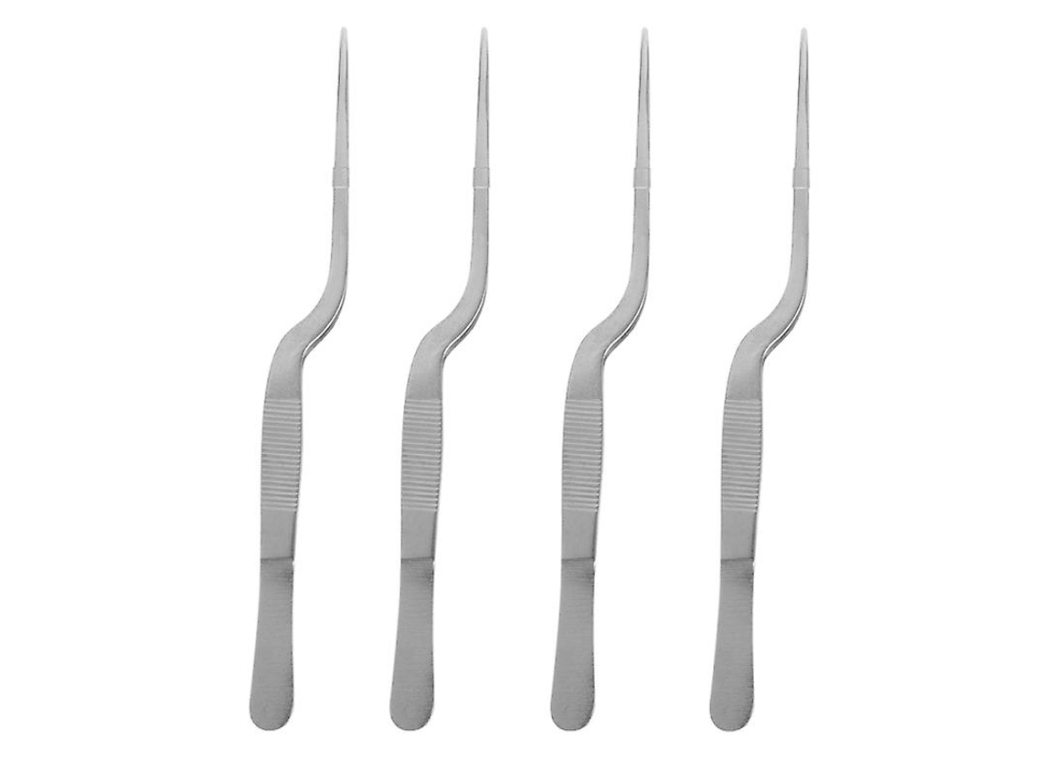 4pcs Pinças De Aço Inoxidável Allinless