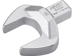 Cabeça de chave de extremidade aberta HAZET 6450D-32: quadrado inserível 14 x 18 mm perfil hexagonal externo 32 mm