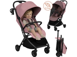 Carrinho De Passeio Lionelo Sia Ultraleve Estrutura 5,9 Kg - Travão Confortável - Fivela E Cesto Com Fecho Magnético - Mosquiteiro, Rosa