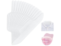 Zweetpads 100 Unidades - Proteção De Colar 293 X 68 Mm - Absorvente De Suor - Para Chapéus/ Camisas - Fácil De Usar - Resistente A Rasgos E Lavagem À