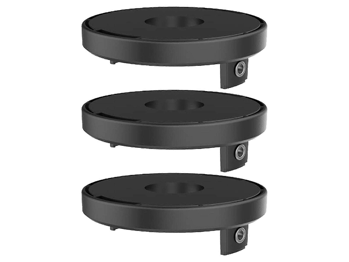 Conjunto de 3 peças B2E TLP 01 + tampa do carretel para cortador de grama EINHELL AGILLO 18 200, peças de reposição em plástico ABS.