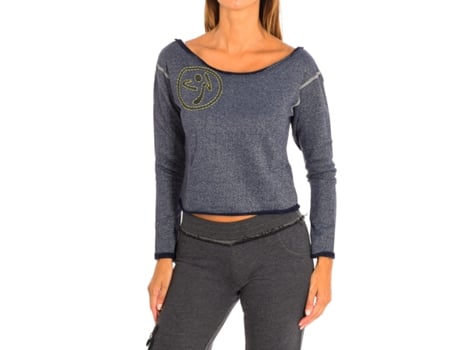 Sweatshirt de Mulher ZUMBA Azul (XS)