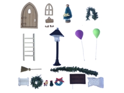 Conjunto De Gnomo De Natal Miniatura Laxiscreed Para Decoração Em Porta, Parede, Árvore Ou Guirlanda