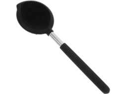 Escova De Banho Silicone Com Cabo Longo Wooneky Para Limpeza E Massagem Corporal, Textura Confortável, Ideal Para