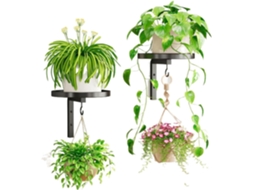 Suporte de Parede para Plantas, Design Flutuante de 2 Peças Que Economiza Espaço Suporte de Parede para Plantas com CHABERLU