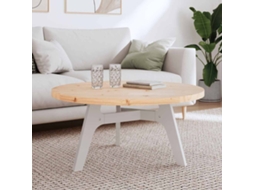 Vidaxl Tampo De Mesa Redondo Ø90x3 Cm Madeira De Pinho Maciça