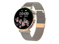 Smartwatch feminino à prova d'água ET490 com chamadas Bluetooth e monitoramento de lipídios e urina. Bicicleta elétrica Ly
