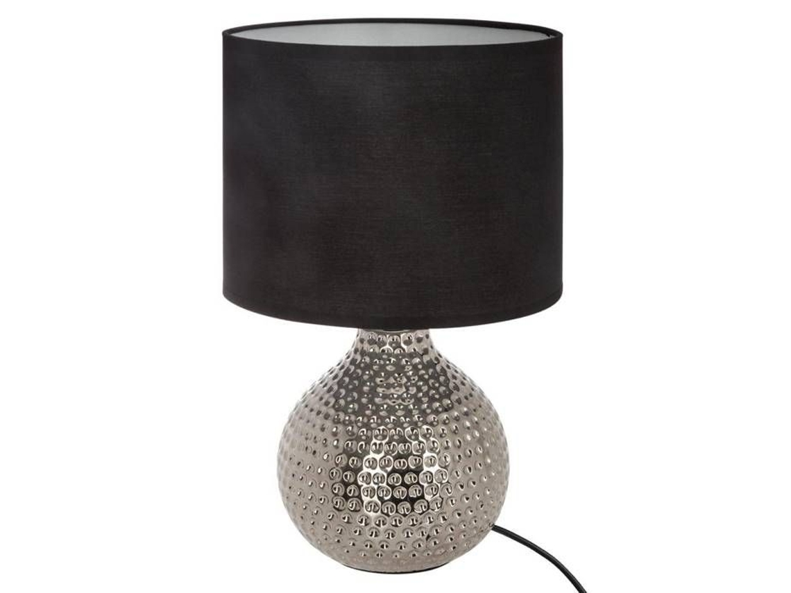 Castiçal Prata Mozo Cerâmica H38 cm Preto Atmosphera Designer de Interiores