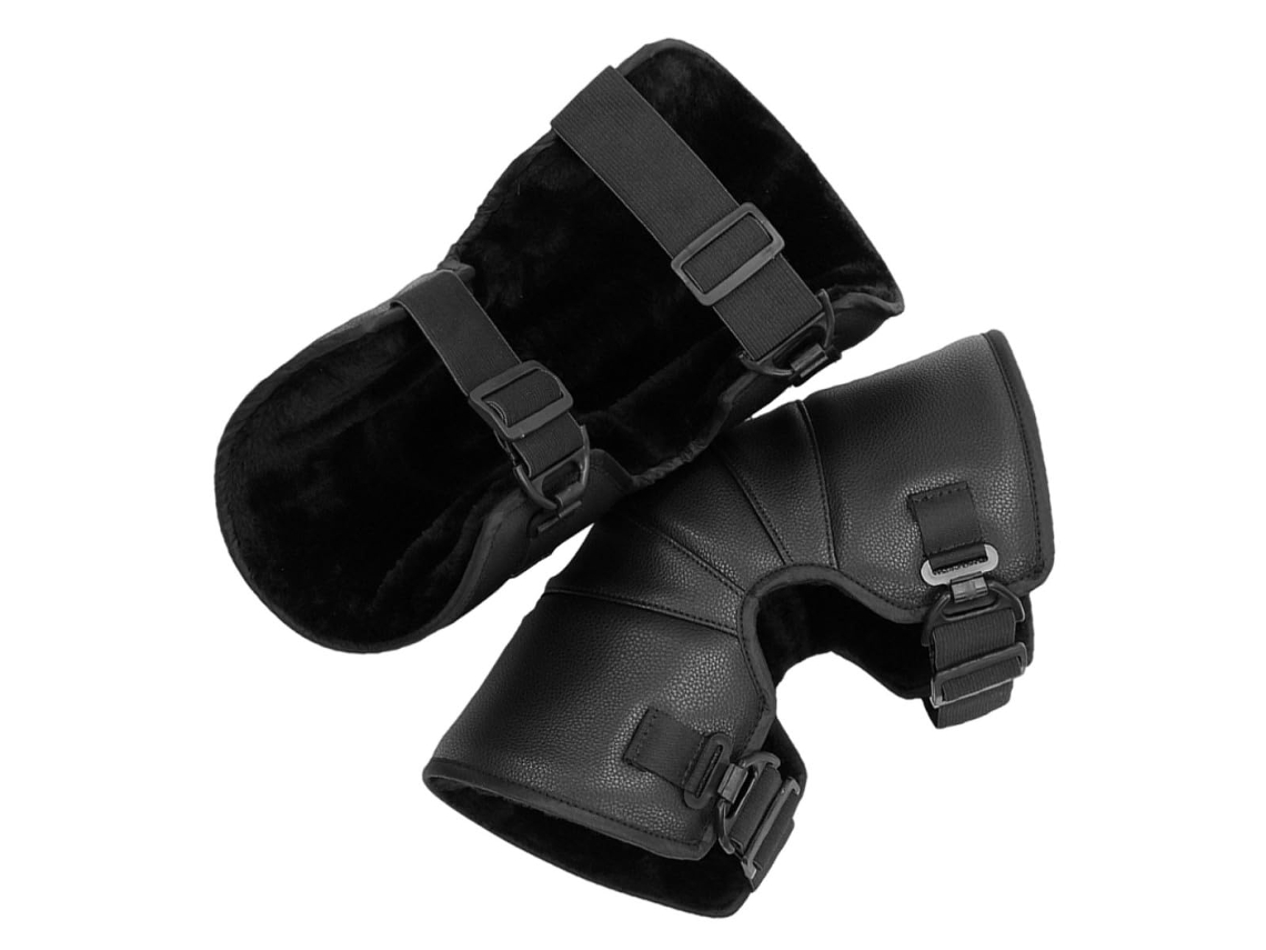Thick Pu Joelheiras Para Bicicletas E Motocicletas Elétricas, Proteção Para Os Joelhos.