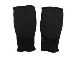 Luvas Internas De Boxe Com Gel Antiderrapante Meia Dedo Nylon Para Homens E Mulheres Treino Luta Preto M