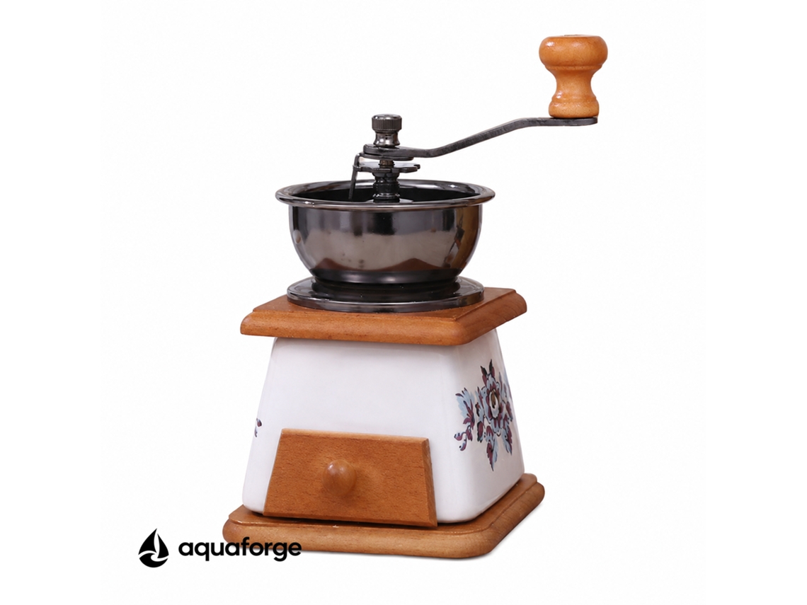 Moinho Manual De Café Aquaforge Com Mó Cerâmica Para Café