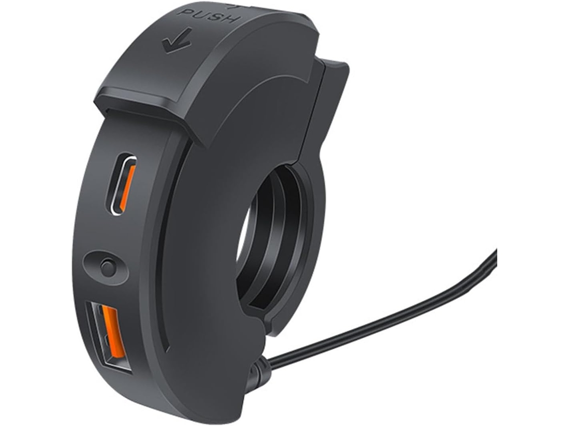 Carregador Usb Para Motocicleta De 30w, À Prova D'água, Para Celulares De 12-24v.
