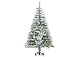 Árvore de Natal 150 Cm com Neve e 358 Galhos, Verde