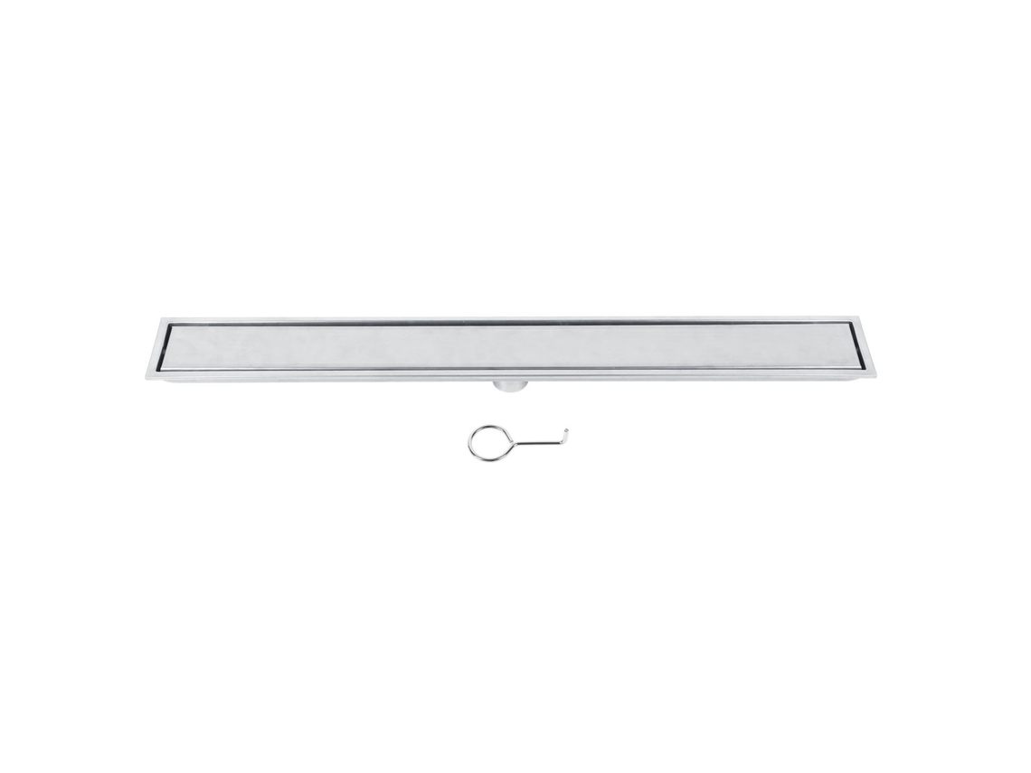 Ralo de Piso em Aço Inoxidável 304, Ralo Linear para Chuveiro, Acessórios para Banheiro, 80 Cm AQUAFORGE