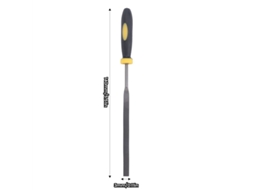 Conjunto De 5 Limas Diamantadas Técnicas Profissionais 3x140mm Para Corte Metal, Vidro E Pedra