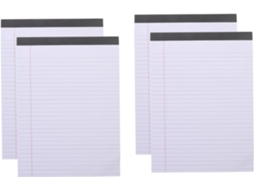 4 Peças De Notas Lignés Bloc-notes Déchirable Bloc-notes Para Trabalho Prático E Legal