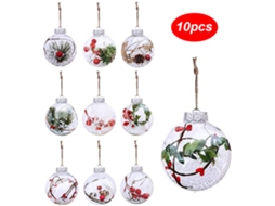 Bolas De Natal Plásticas Transparentes Em Liquidação