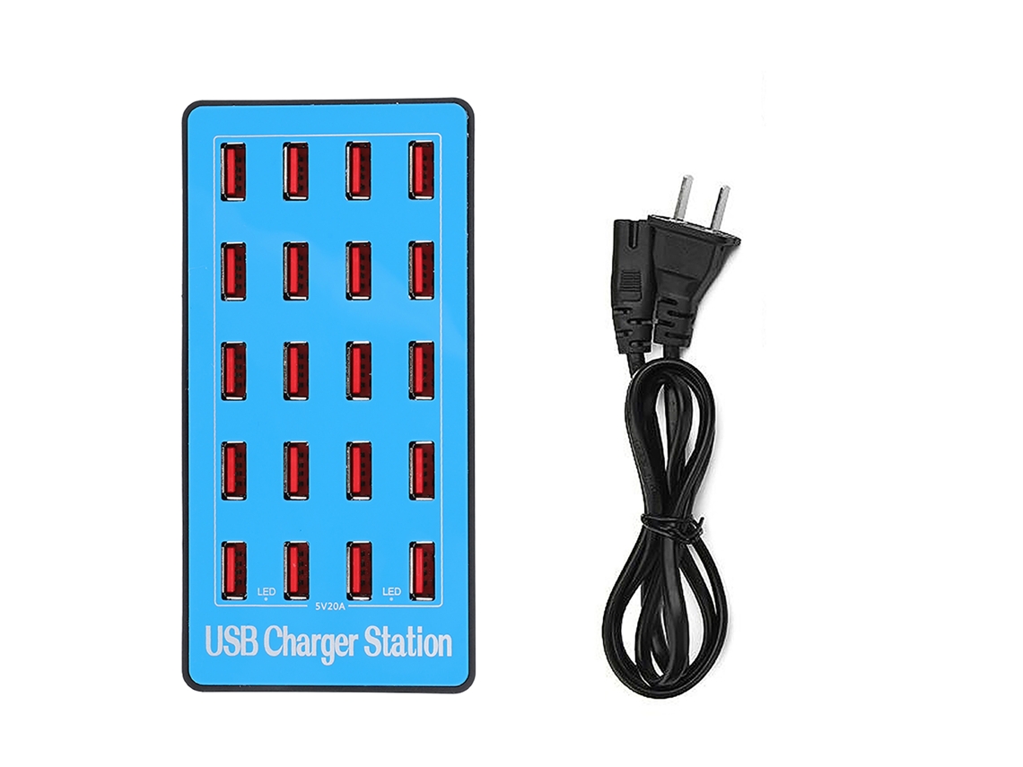 Proteções De Múltiplos Níveis Hub Usb Com 20 Portas Adaptador De Estação De Carregamento Usb 20a 5v Carregador