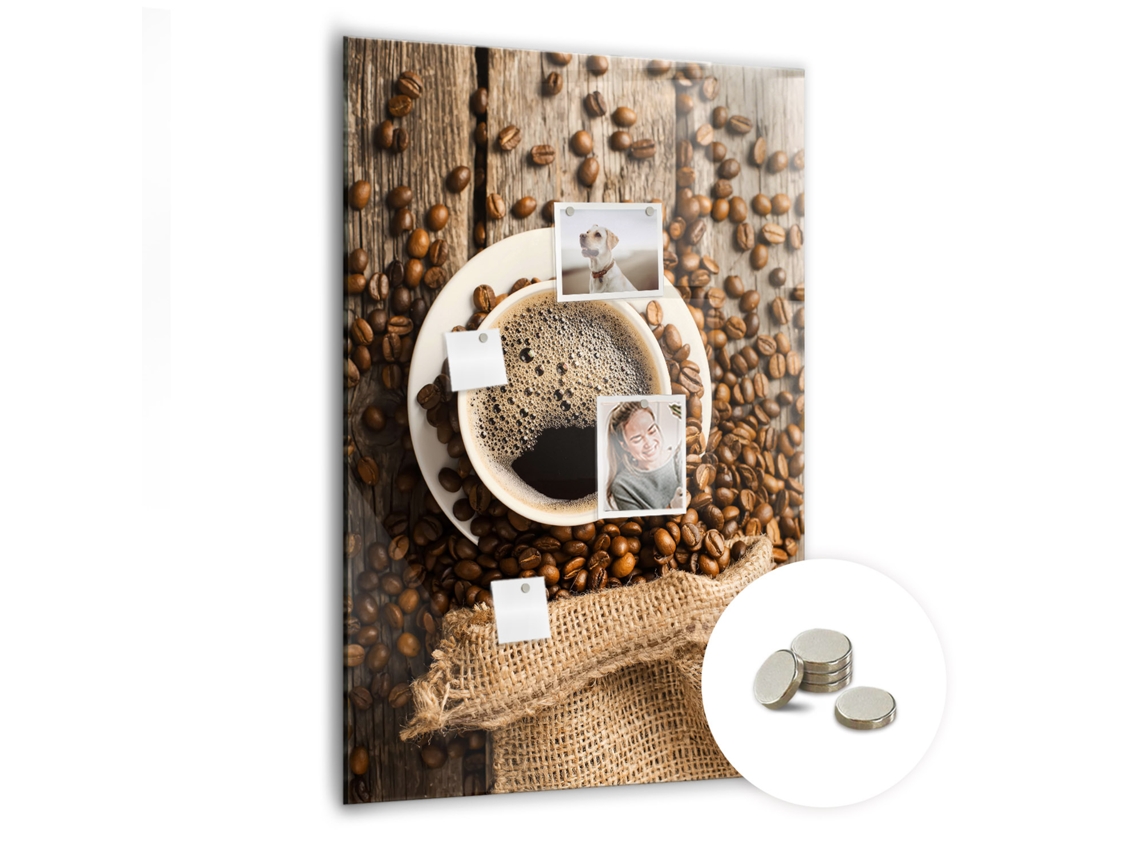 Quadro Magnético De Parede Xícara De Café Para O Quarto Das Crianças Espelharte (70x100 Cm)