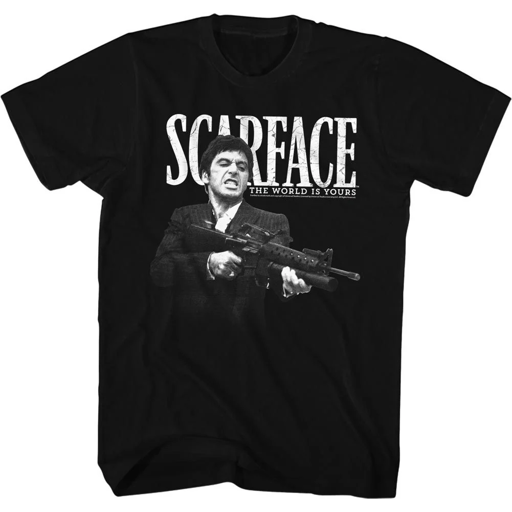 Rockinstone Scarface Movie Black Adult T-shirt Classic Size:xxl