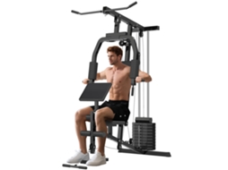 Máquina de musculação S/MARCA multi estação, estribo para pernas, 45kg, para casa e academia 148x108x207 cm preto