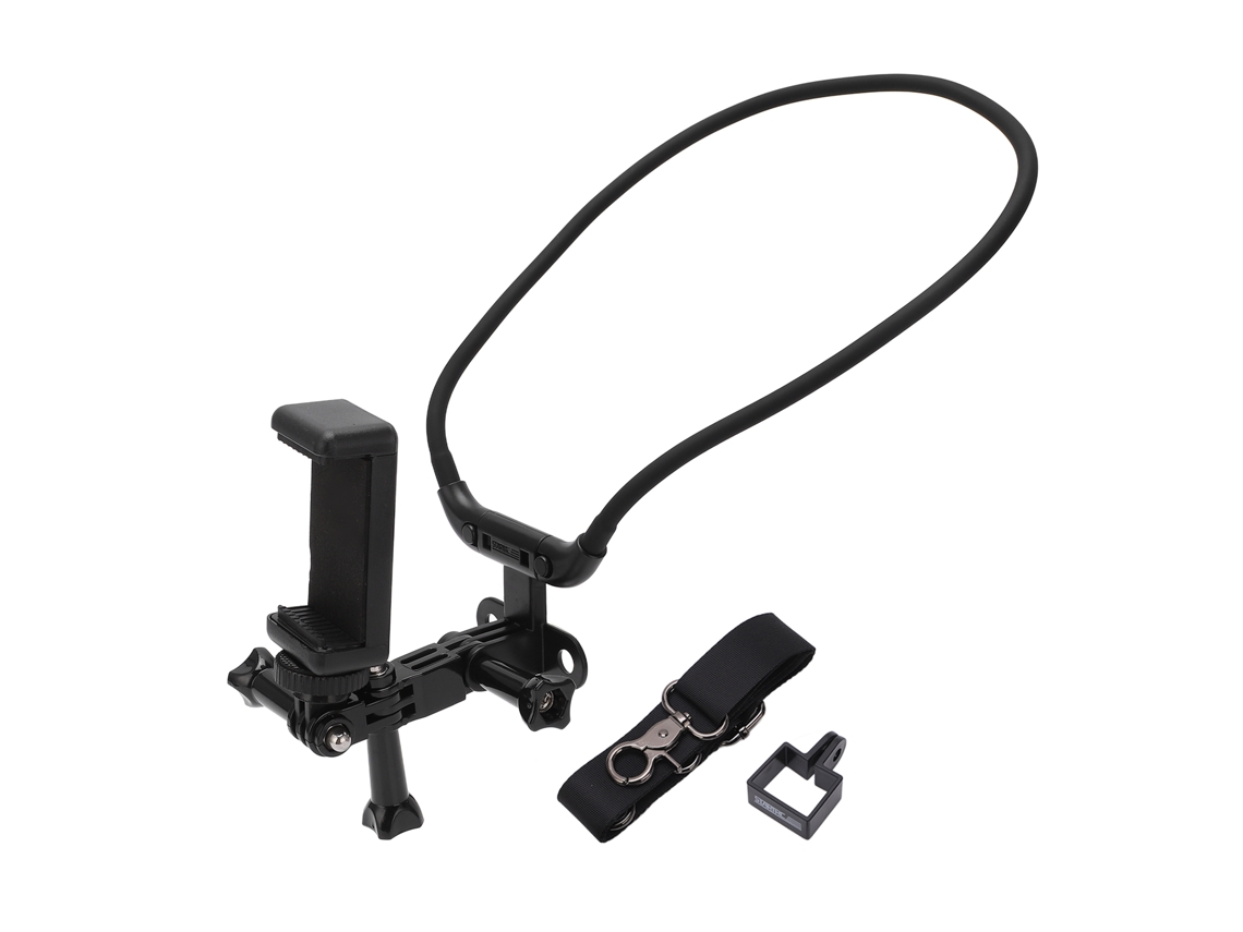 Soporte De Pescoço Para Câmera Esportiva Dji Action 2 E Telefone Com Alça Fixa Para Pesca E Ciclismo