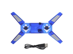 Resfriador De Notebook Dr-2008g, Base Plegável Portátil Com Duas Ventoinhas Usb.