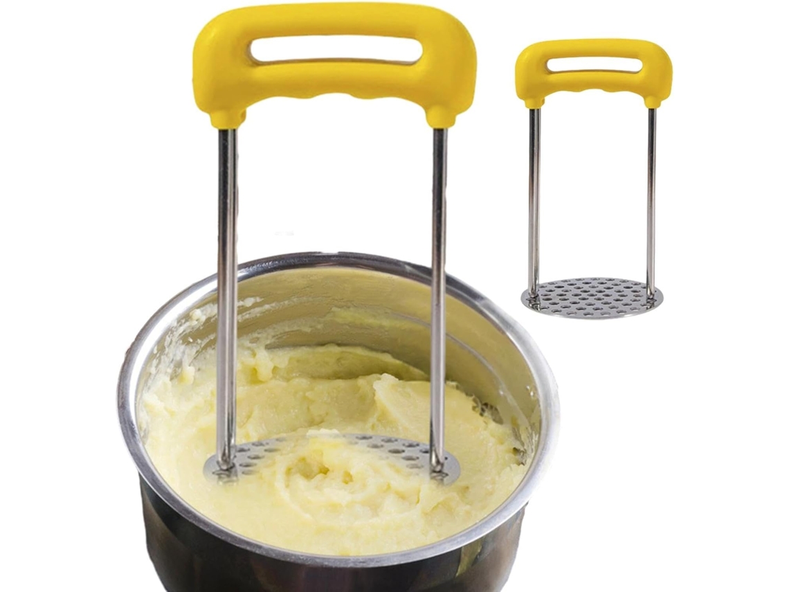 Amassador De Batatas Para Purê Batatas, Moedor Carne Manual Em Aço