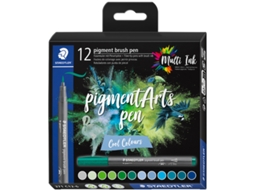 Caneta Pincel de Pigmento de Fibra STAEDTLER Cores Frias