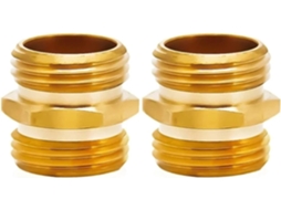 Adaptador De Mangueira Latão Maciço 3/4 Polegada, 2 Peças, Conexão