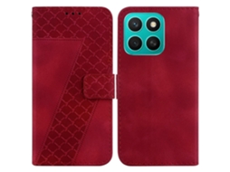 Capa De Couro Com Relevo Em Sete Formatos Para Honor X8c 4g