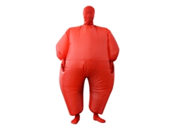 Traje Inflável Sumo Corporal Vermelho para Adultos 1.6m 2.2m | S/MARCA