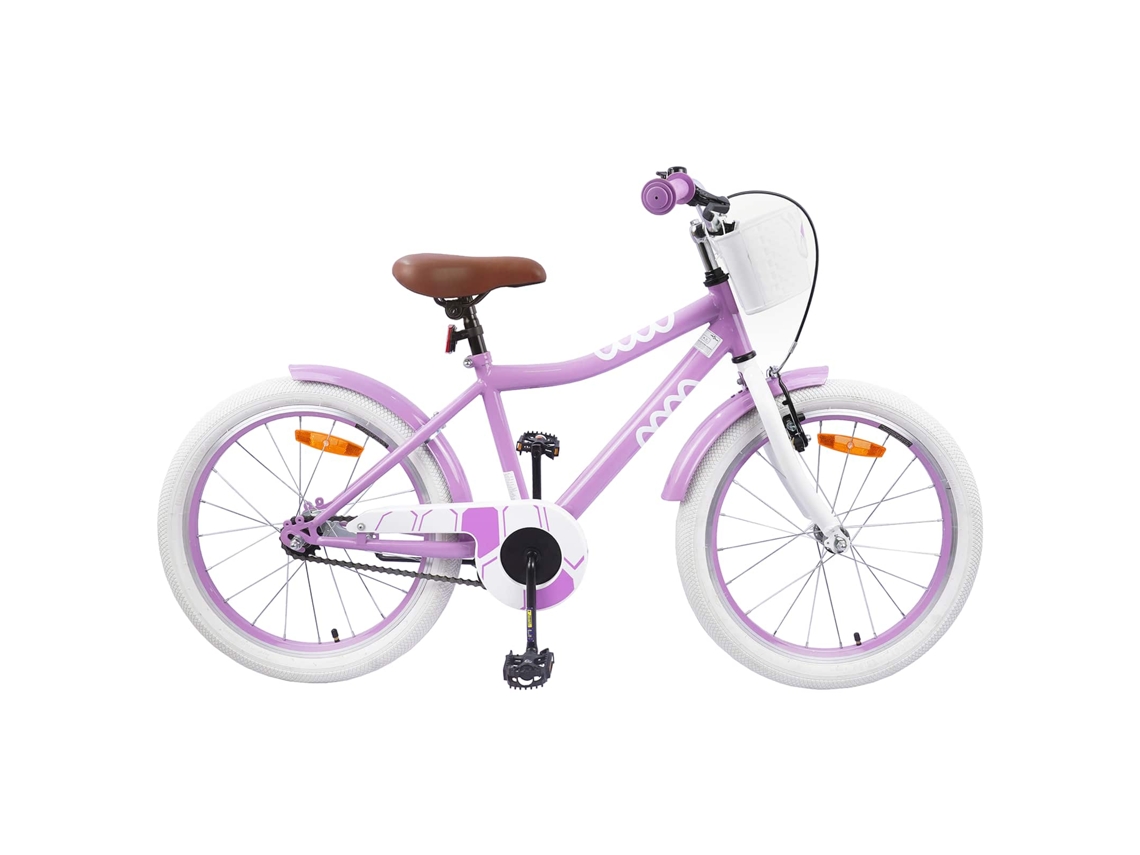 Vidaxl Bicicleta Infantil 18 Polegadas Para 5-7 Anos Roxo