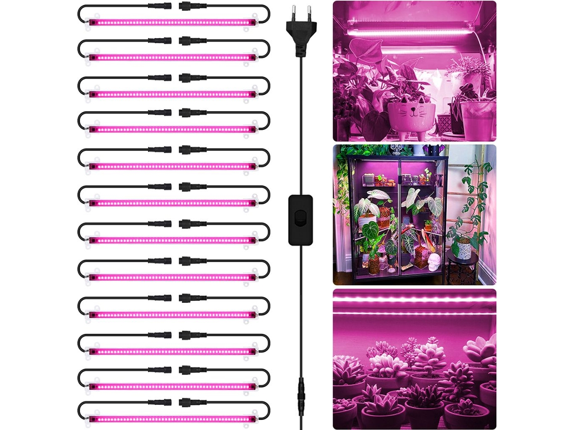 576 Led De Espectro Completo Para Cultivo Em Estufas, Plantas De Interior, Luz Para Cultivo 12 Unidades Slowmoose