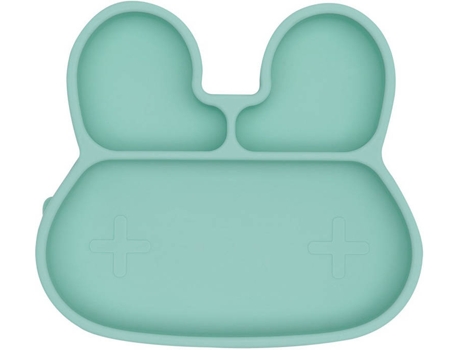 Prato em Silicone  Coelhinho Verde