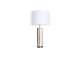 Lâmpada De Mesa Home Esprit Branco Bege Dourado 50 W 220 V