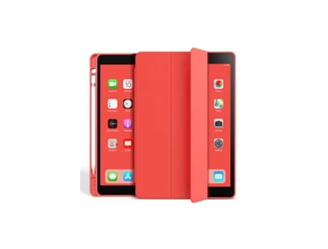 Capa para Apple Ipad Mini 6 2021-2023 Folio Reforçado com Função de Suporte Magnético Vermelho EIGER