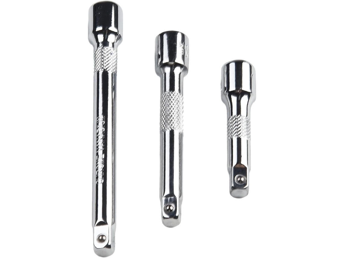 - Extensão De Chave Soquete 1/4", Aço 50, 75 E 100 Mm, Para Oficina, Conjunto 3 Peças