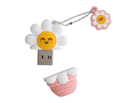 Pen drive USB 3.2 Wondee, capacidade de 32 GB, branco