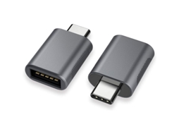 Adaptador USB-C para USB 3.0, Thunderbolt 3, OTG, compatível com Macbook e Galaxy, cinza escuro (2 peças)