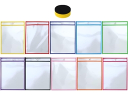 Bolsa Reutilizável Amosfun Em Pet Documentos, Com Bolsos Transparentes, Fácil De Limpar E Lavável, Ideal